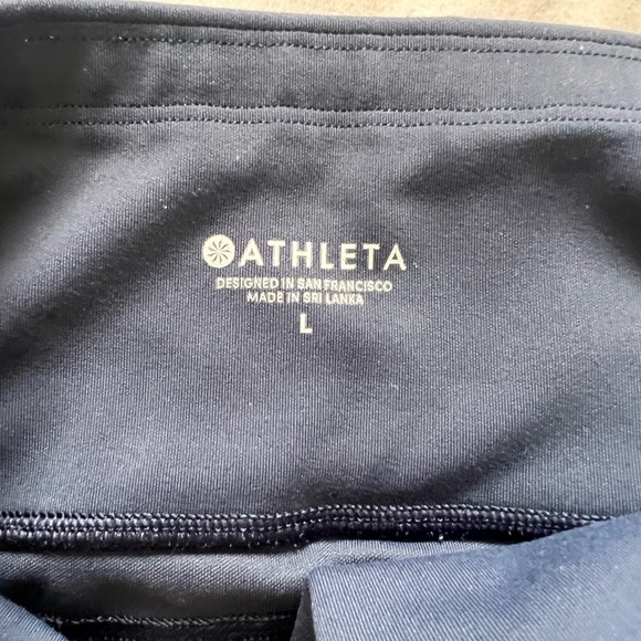 Athleta Navy blue leggings. Large - Picture 5 of 5